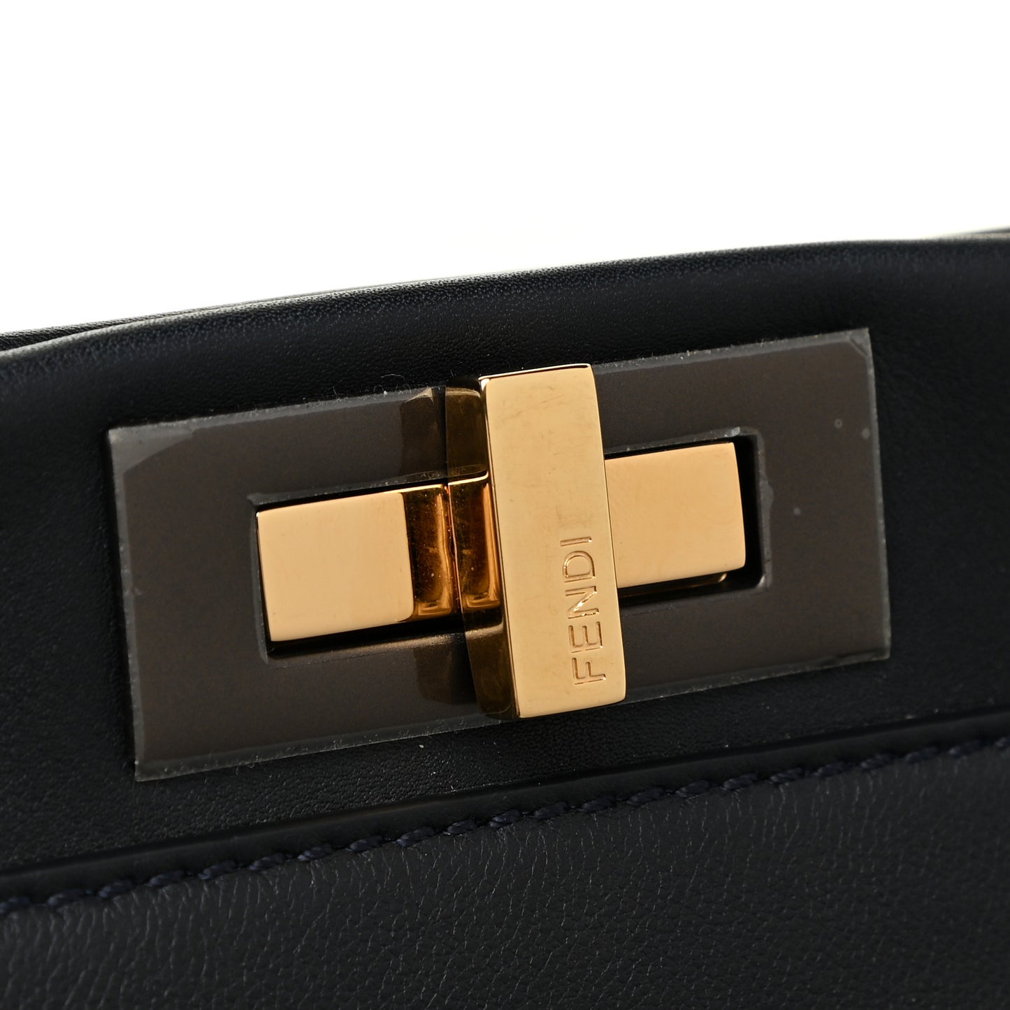 Vitello Dolce Marmol Large Peekaboo Iconic Satchel Blue Notte