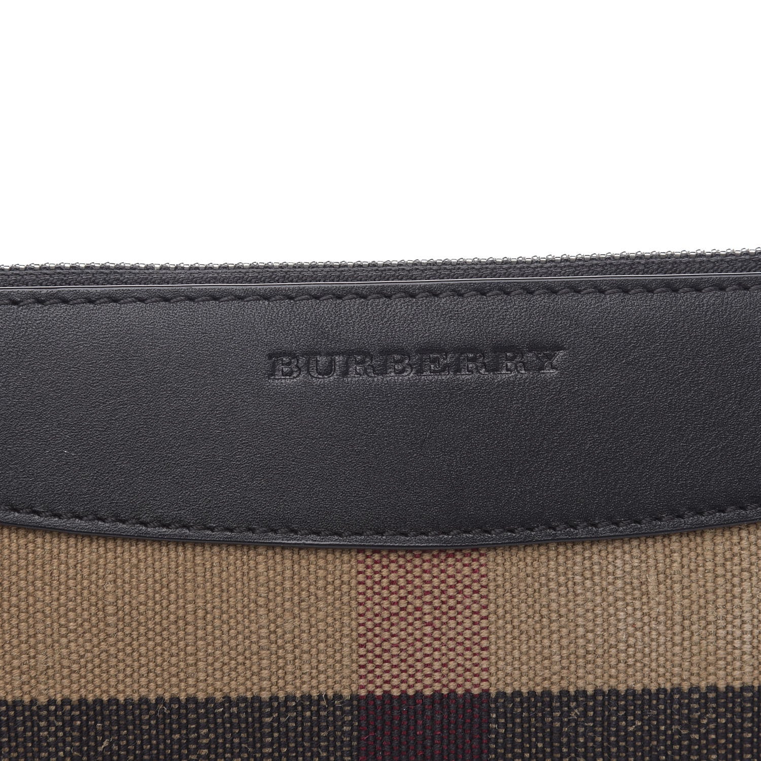 Burberry Mega Check Peyton Crossbody Clutch Bag Black 10 of 11