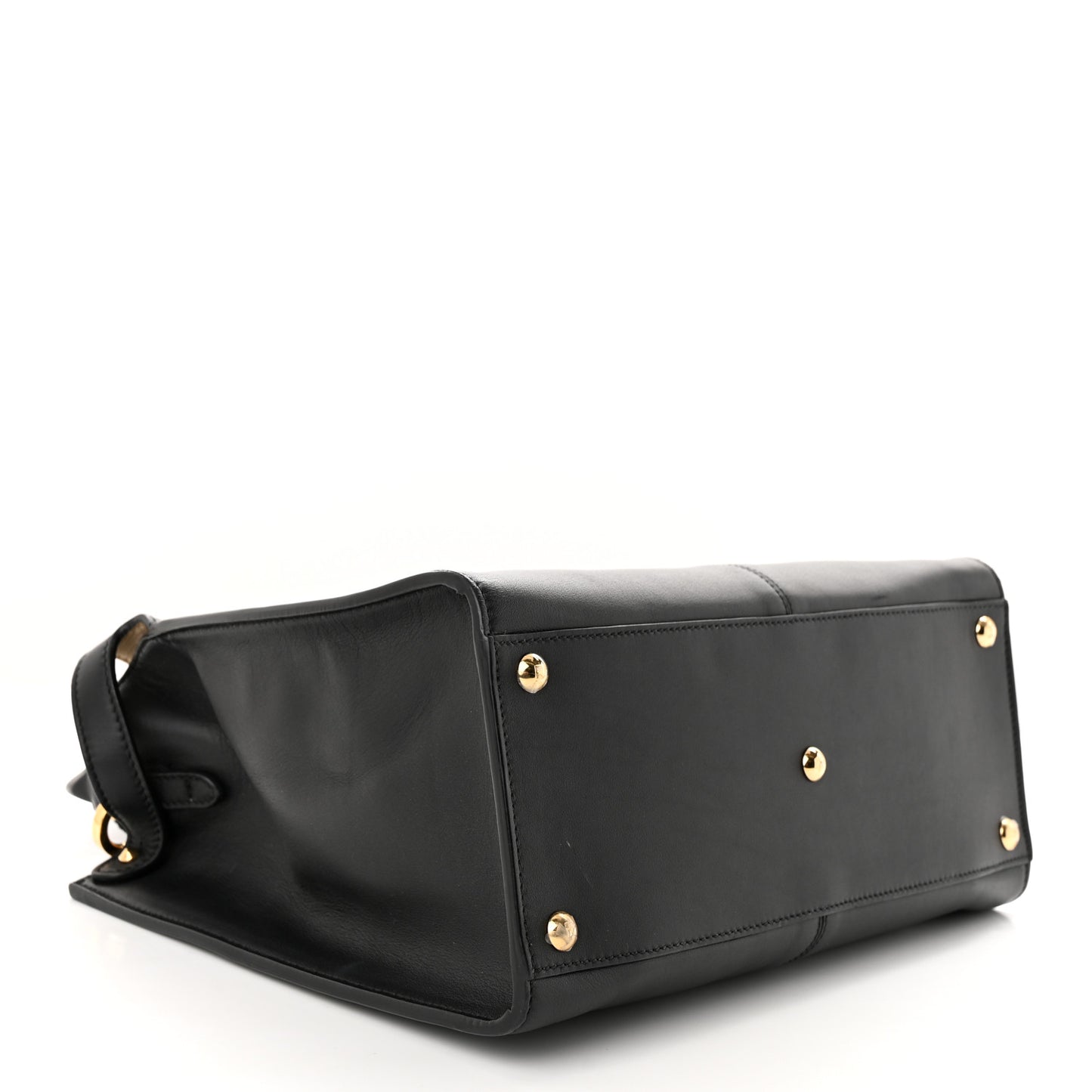 Vitello Seta Glazed Fabric FF 1974 Medium Peekaboo X-Lite Black Mogano Panna