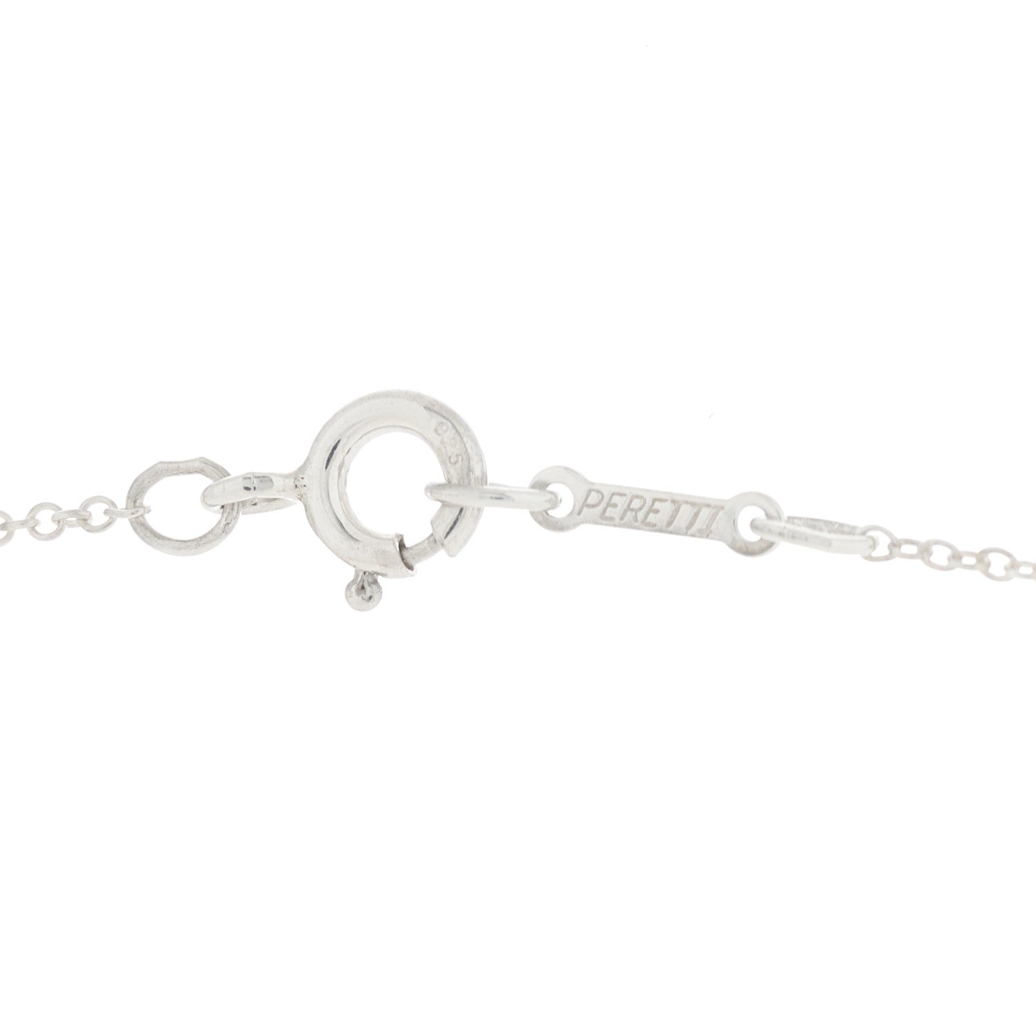 Tiffany Sterling Silver 12mm Elsa Peretti Cross Pendant Necklace 3 of 4