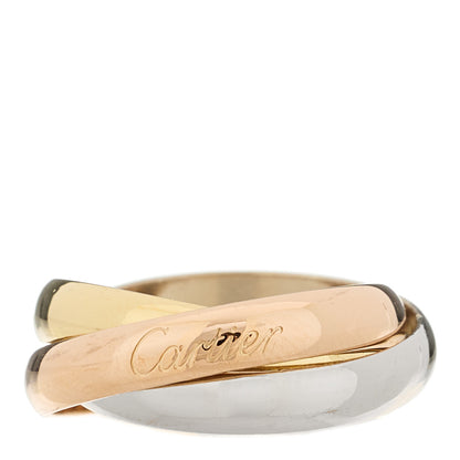 Cartier 18K Pink Yellow White Gold Classic Trinity Ring 52 6 1 of 6