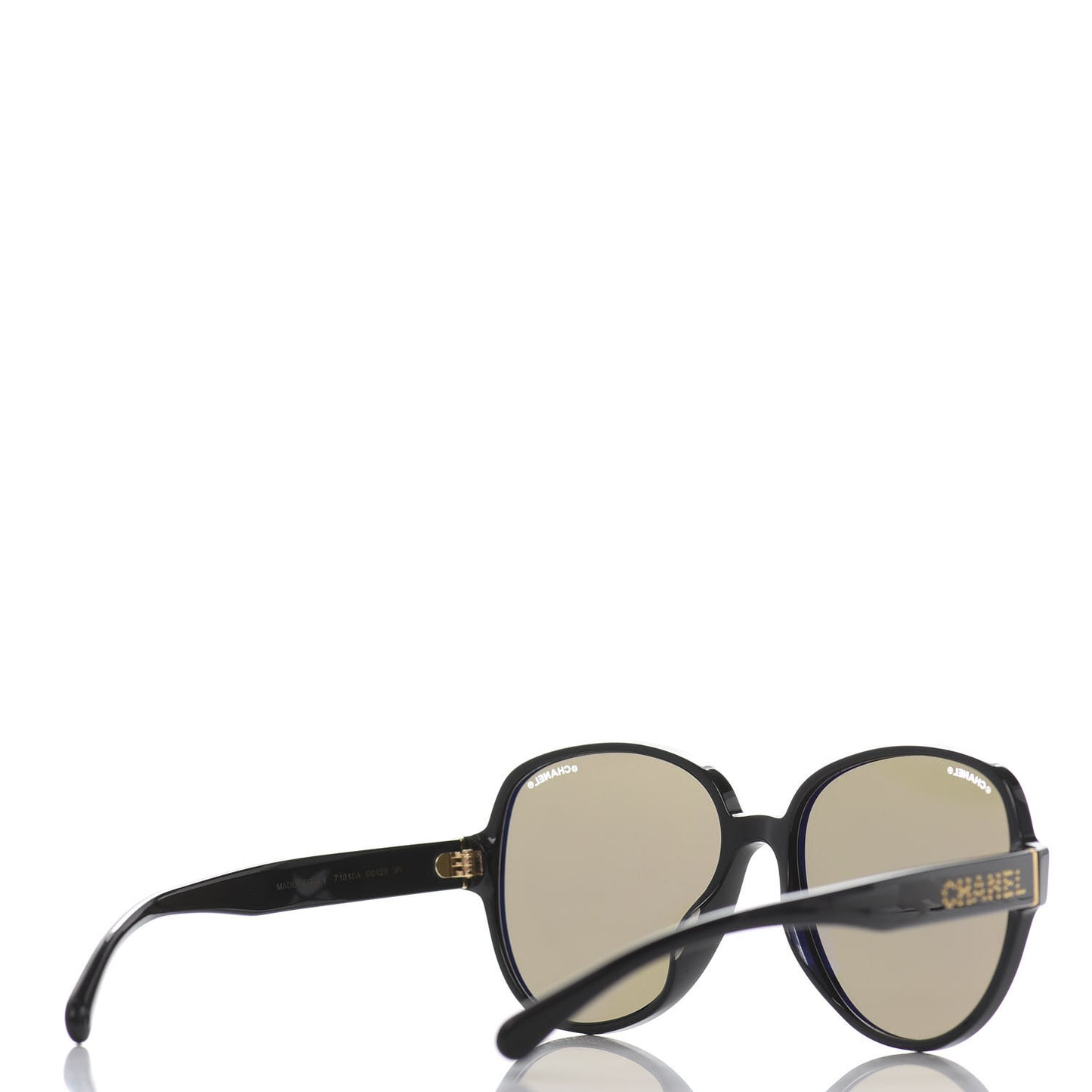 Mirrored Pilot Sunglasses 71310A Black Gold