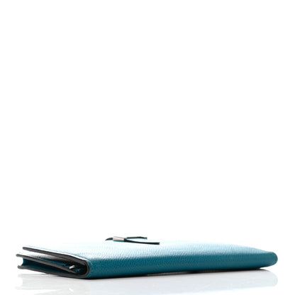 Hermes Epsom Bearn Gusset Wallet Bleu Izmir 4 of 6