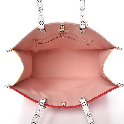 Louis Vuitton Monogram Giant Onthego GM Rouge Rose 8 of 10
