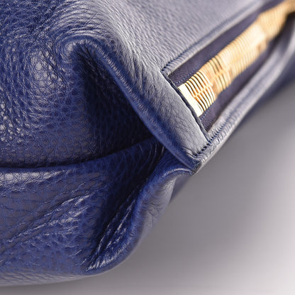 Tom Ford Calfskin Large Alix Padlock Zip Shoulder Bag Cobalt 10 of 10
