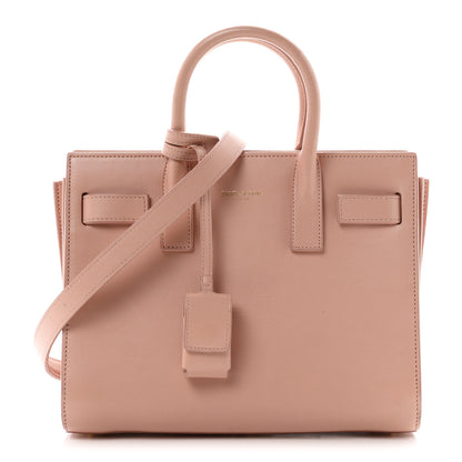 Saint Laurent Calfskin Nano Sac De Jour  Pale Pink 1 of 10