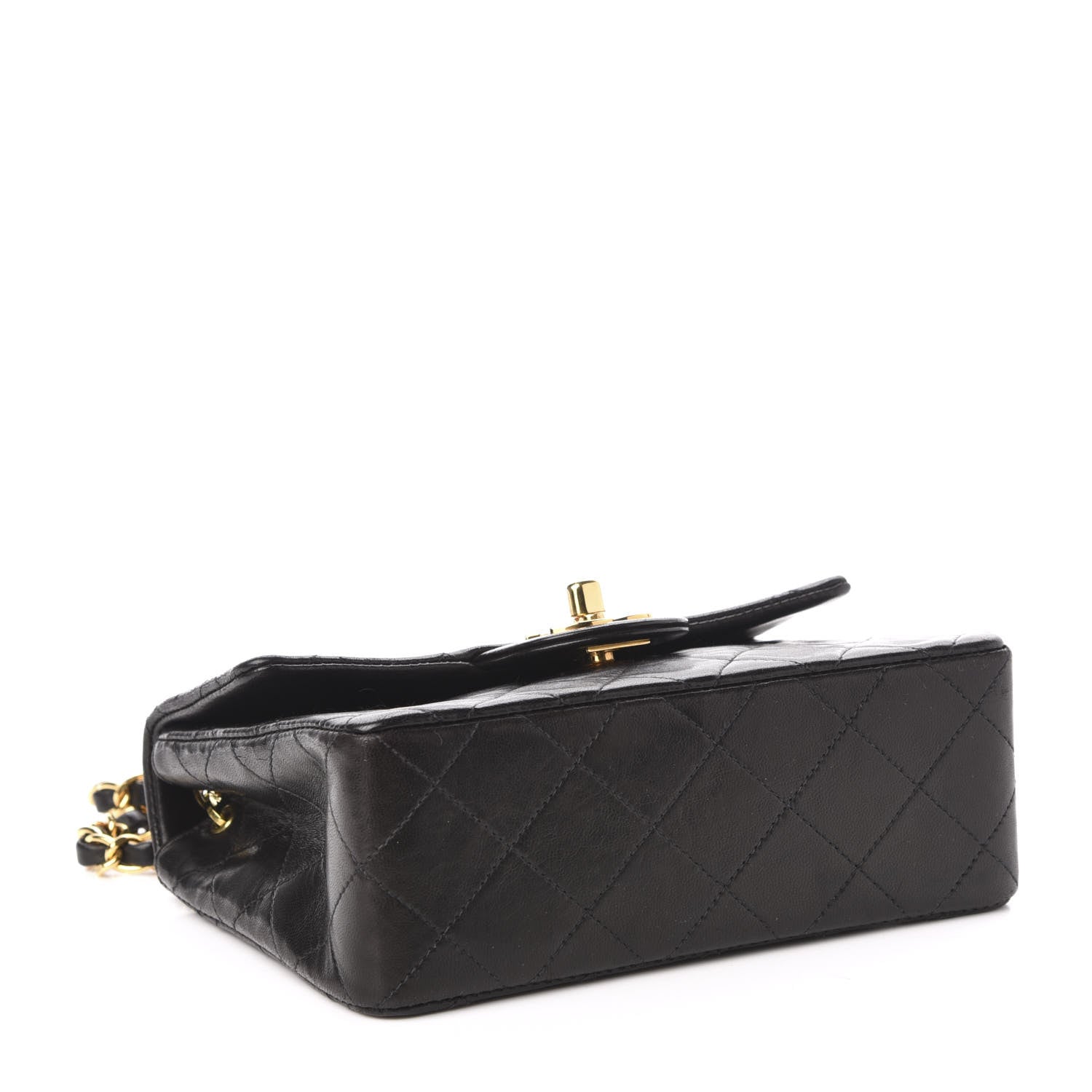 Chanel Lambskin Quilted Mini Square Flap Black 4 of 10