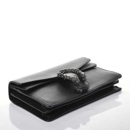 Gucci Pebbled Calfskin Small Dionysus Shoulder Bag Black 4 of 8