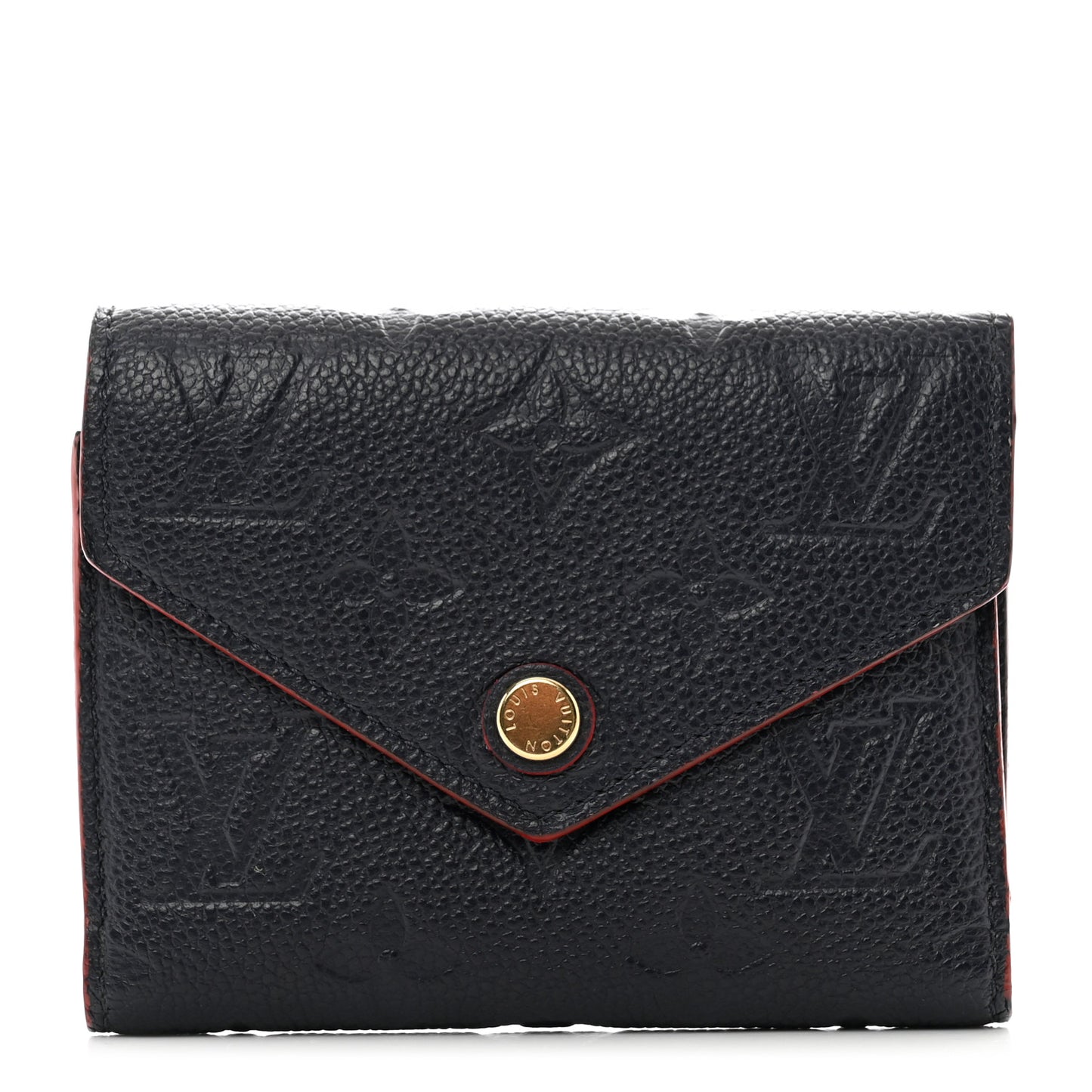 Empreinte Victorine Wallet Marine Rouge
