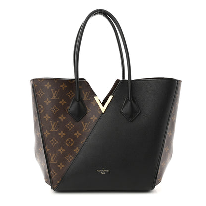 Louis Vuitton Calfskin Monogram Kimono Tote Black 1 of 11