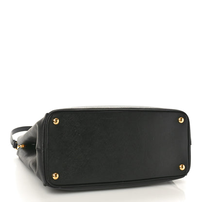 Prada Saffiano Medium Galleria Double Zip Tote Black 4 of 9