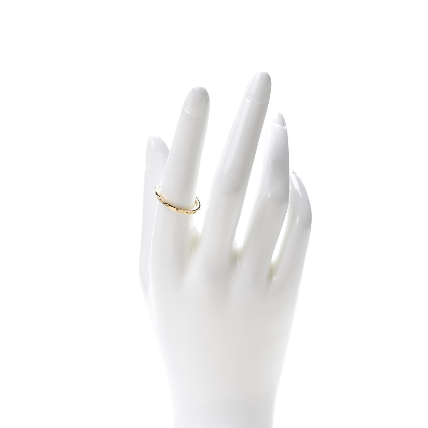 18K Yellow Gold Mini Band Ring 57 8