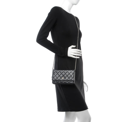 Chanel Caviar Quilted Wallet On Chain WOC Black 2 of 10