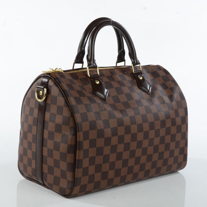 Louis Vuitton Damier Ebene Speedy Bandouliere 30 3 of 8