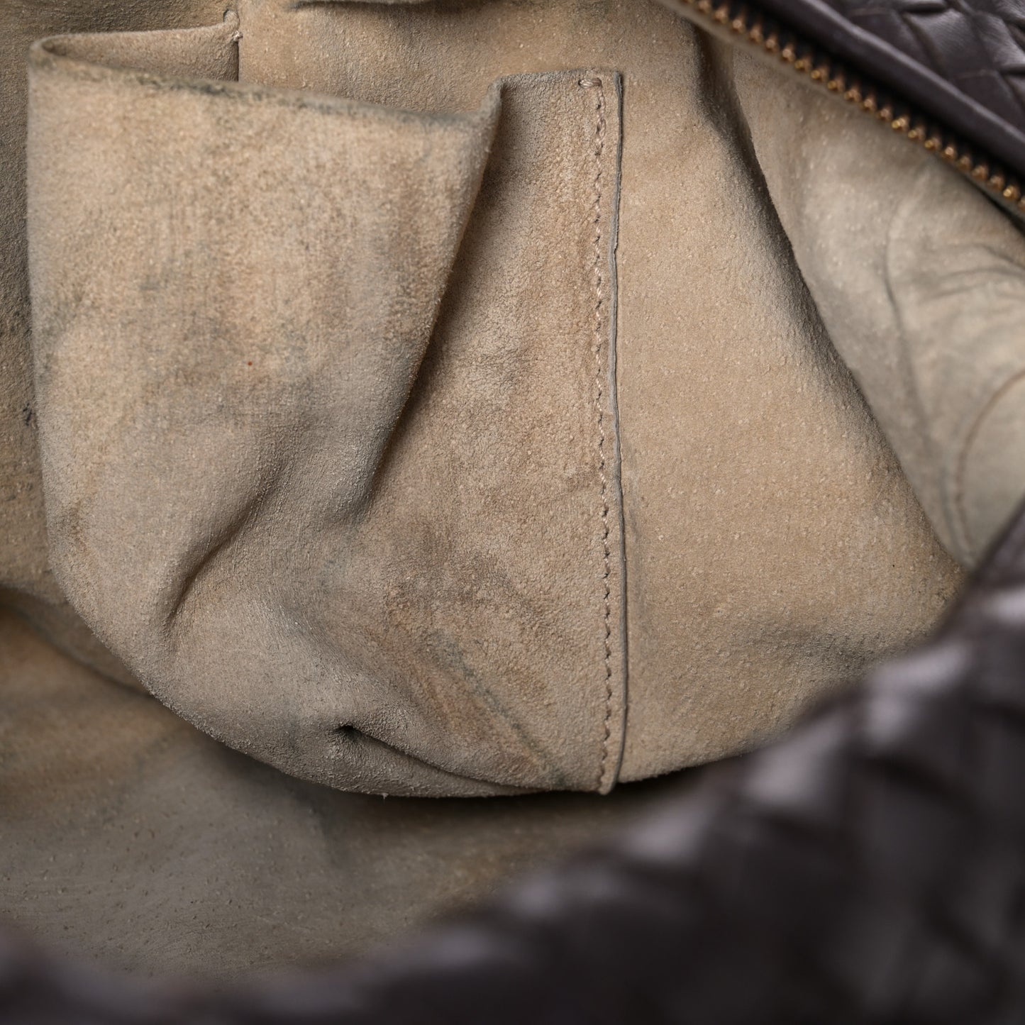 Nappa Intrecciato Montaigne Bag Ebano