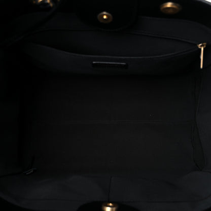 Chanel Aged Calfskin Medium Charms Deauville Tote Black 5 of 16