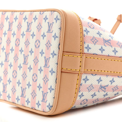 Louis Vuitton Minigram LV Stamp Nano Noe Blue 9 of 10