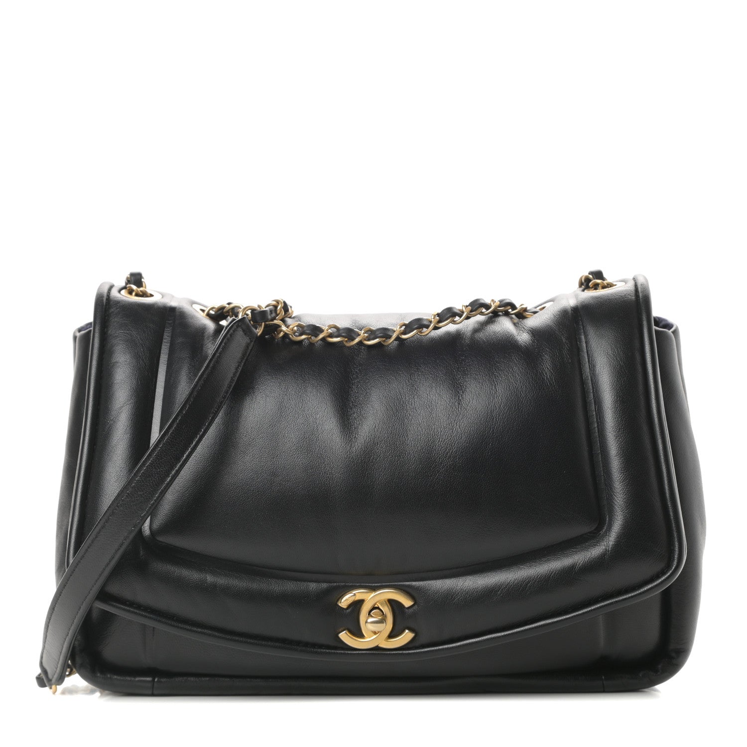 Chanel Lambskin Medium Simply Flap Black 1 of 10