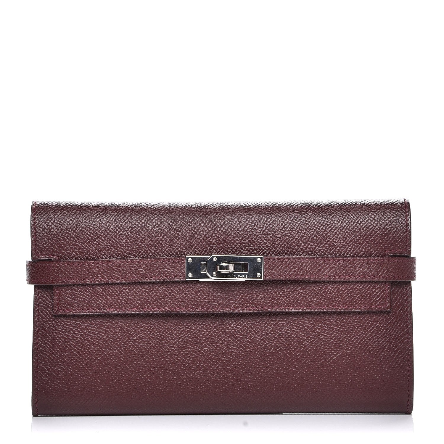Hermes Epsom Kelly Longue Wallet Bordeaux 1 of 7
