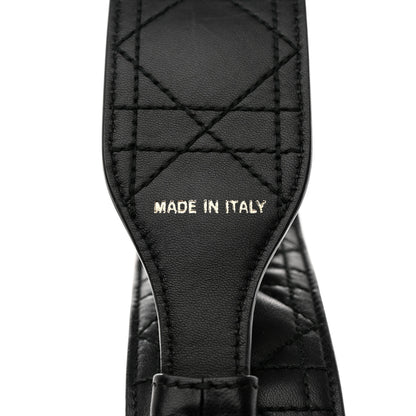 Christian Dior Lambskin Cannage Shoulder Strap Black 3 of 4