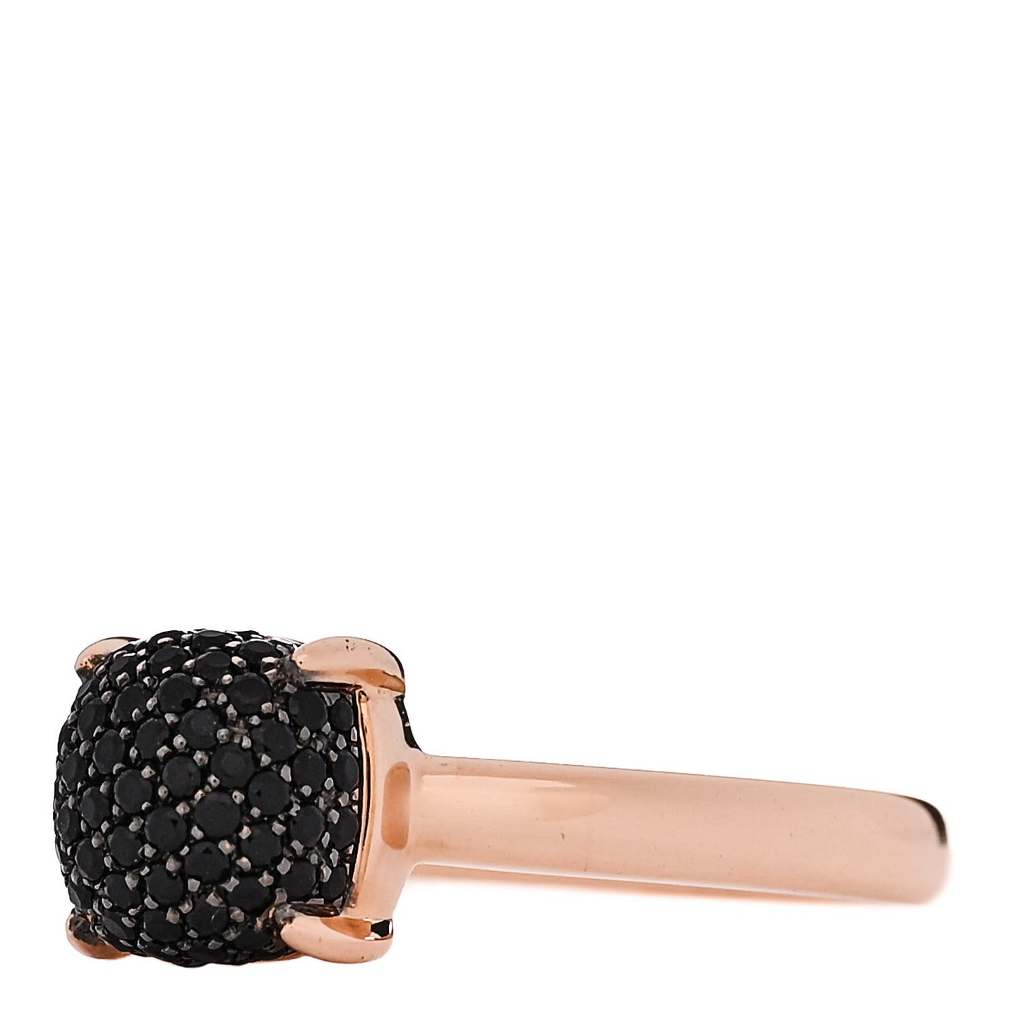 18K Rose Gold Black Spinel 7mm Paloma Picasso Sugar Stacks Ring 49 5