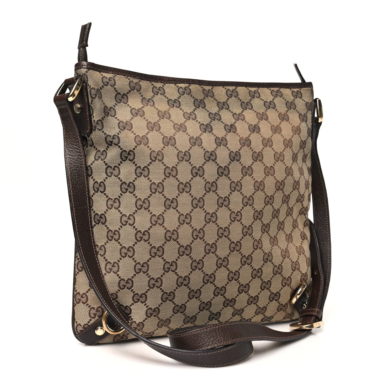 Gucci Monogram Abbey Messenger Bag Dark Brown 3 of 13