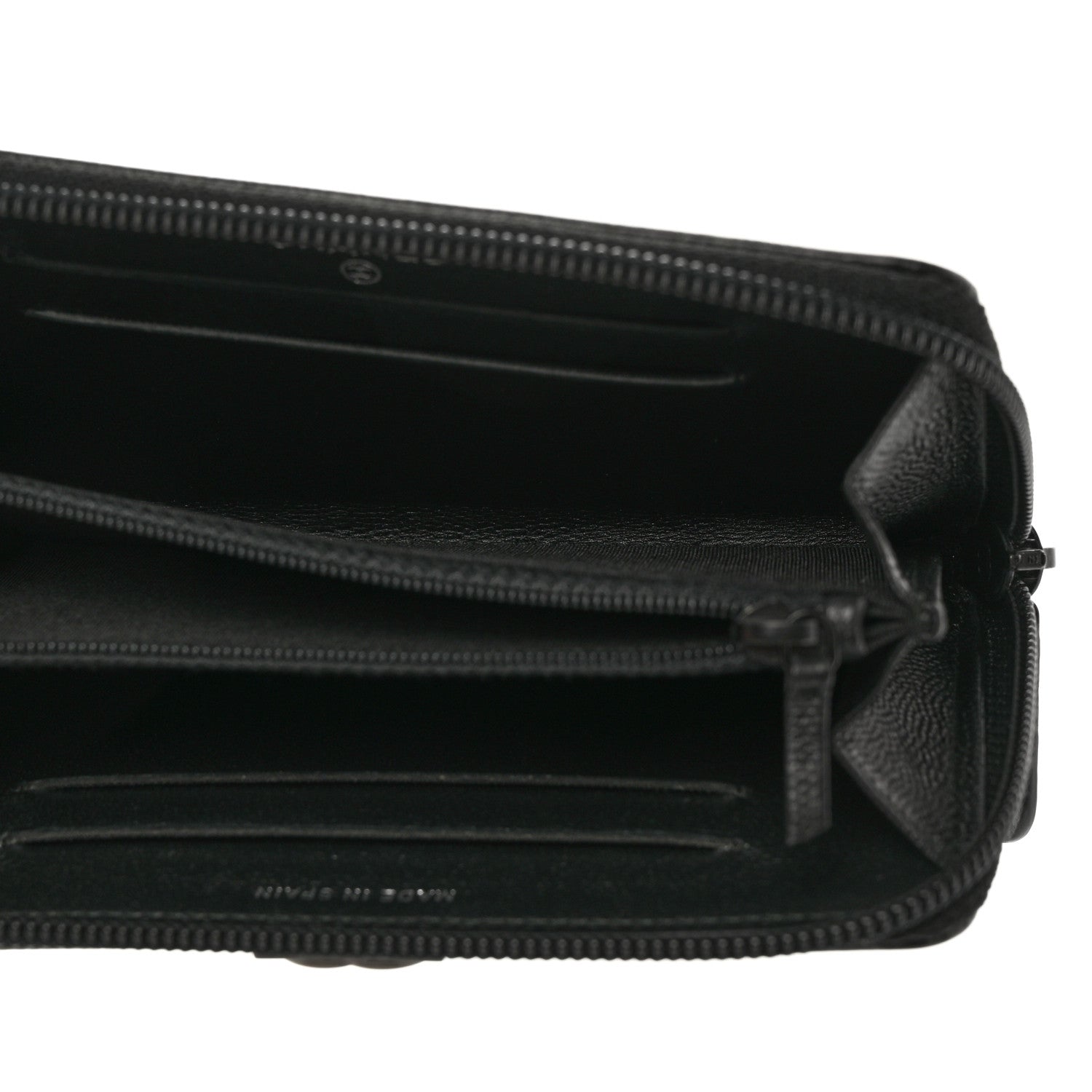 Chanel Caviar Quilted Small Boy Zip Around Wallet So Black 5 of 10