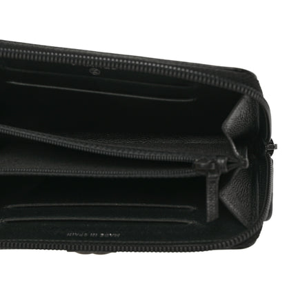 Chanel Caviar Quilted Small Boy Zip Around Wallet So Black 5 of 10