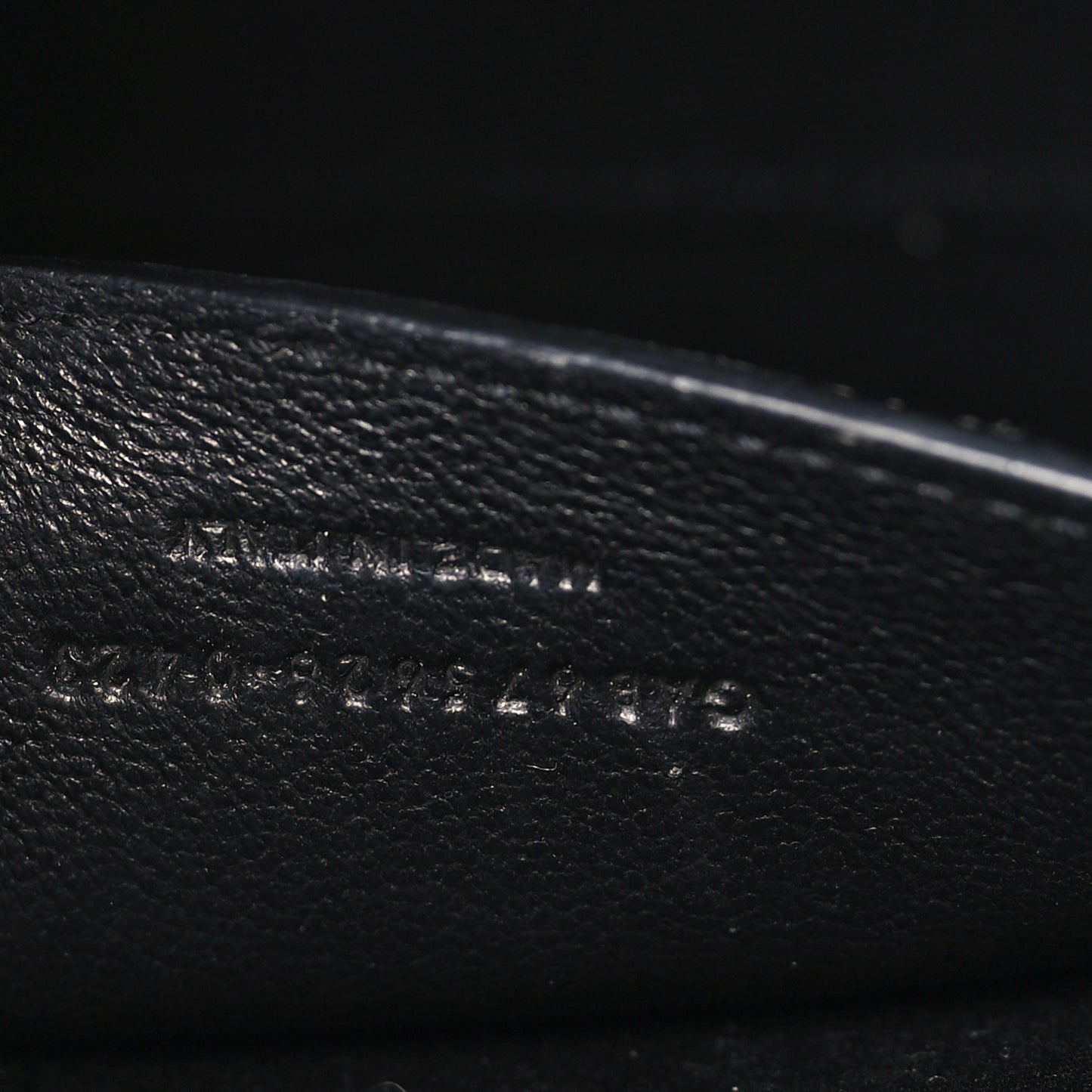 Shiny Calfskin Crocodile Embossed Small Manhattan Baguette Black
