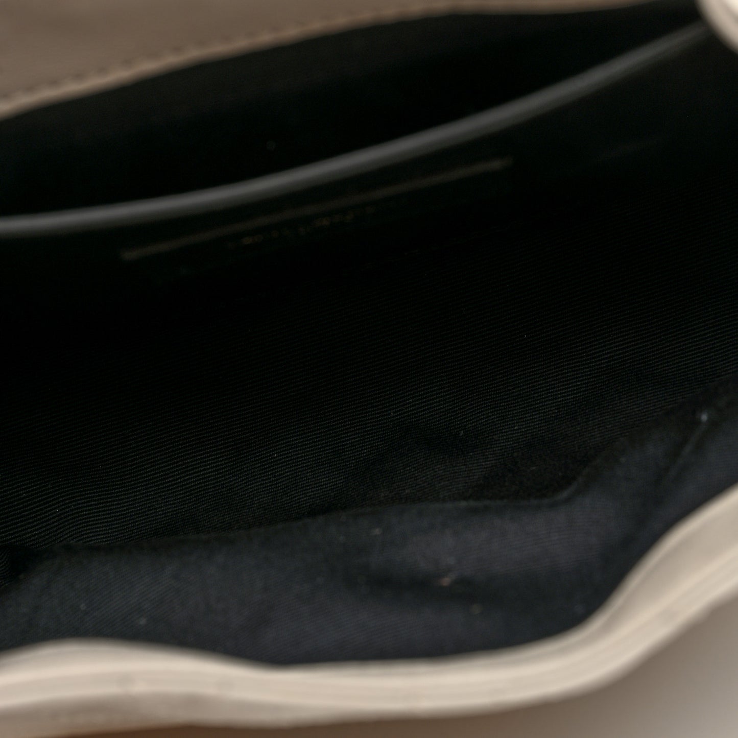 Lambskin Quilted Monogram Mini Nolita Crema Soft