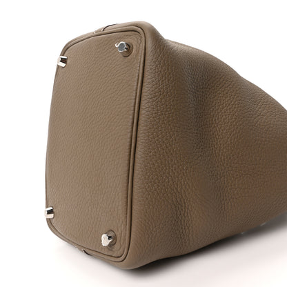 Hermes Taurillon Clemence Picotin Lock 18 PM Etoupe 9 of 9