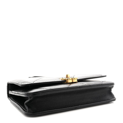 Chanel Lambskin Quilted Chanel 19 Wallet On Chain WOC Black 4 of 12