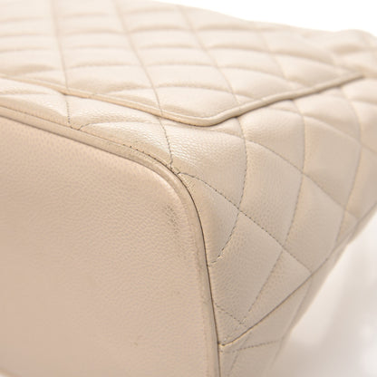 Chanel Caviar Quilted Medallion Tote Light Beige 11 of 12