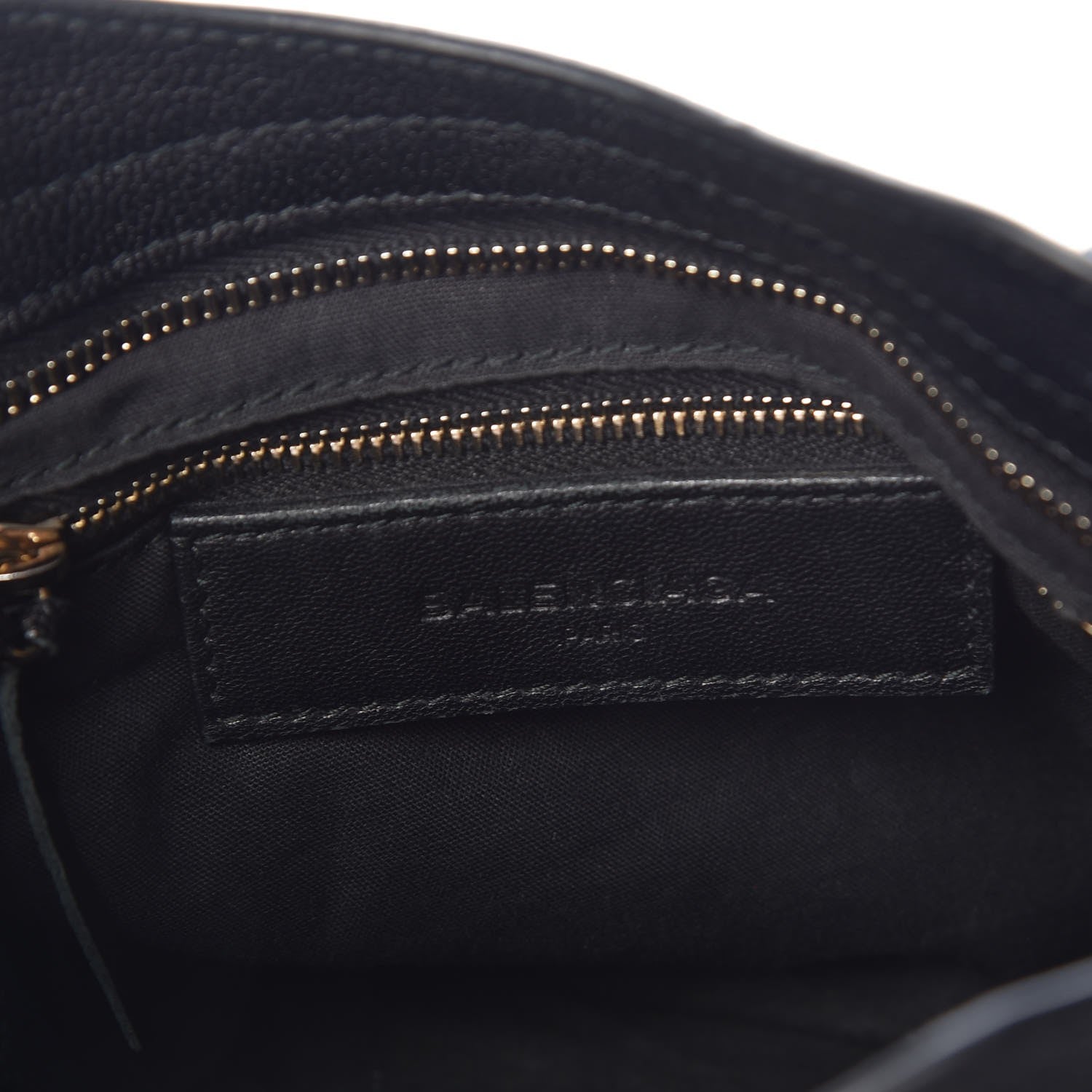 Balenciaga Chevre Gold Metallic Edge Hardware Mini City Black 7 of 12
