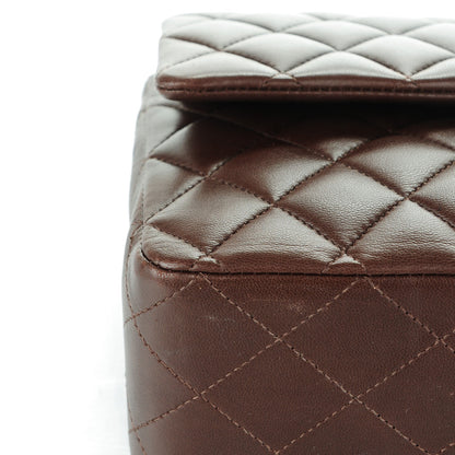 Chanel Lambskin Quilted Medium Double Flap Brown 9 of 12