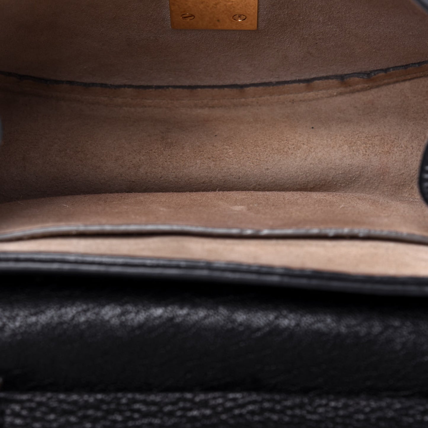Grained Lambskin Mini Drew Shoulder Bag Black