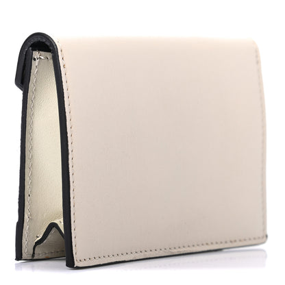 Celine Pony Hair Calfskin Diamond Card Case White 3 of 8