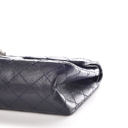 Chanel Aged Calfskin Quilted 2.55 Reissue 225 Flap Navy 6 of 10