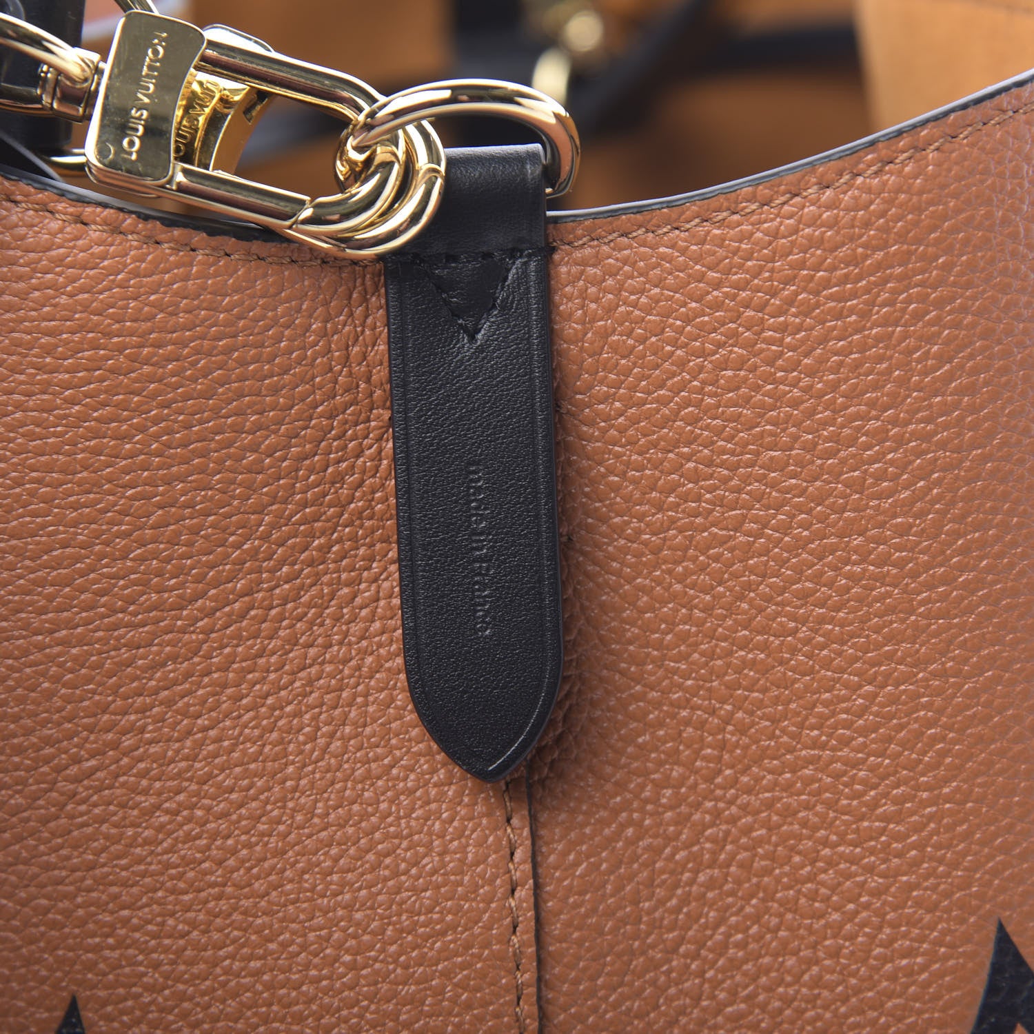 Louis Vuitton Empreinte Monogram Giant Crafty Neonoe MM Caramel Black 7 of 10