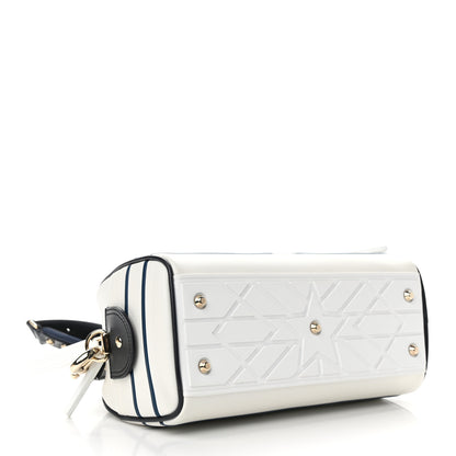 Christian Dior Calfskin Small Dior Vibe Zip Bowling Bag White 4 of 11