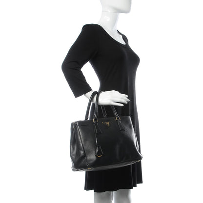 Prada Saffiano Medium Galleria Double Zip Tote Black 3 of 21