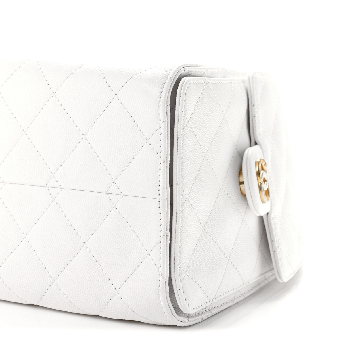 Chanel Caviar Quilted Small Chanel 25 Handbag White 10 of 10