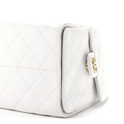 Chanel Caviar Quilted Small Chanel 25 Handbag White 10 of 10