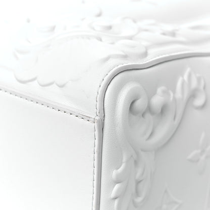 Louis Vuitton Calfskin LV Ornament Sac Plat 24H Optic White 8 of 14