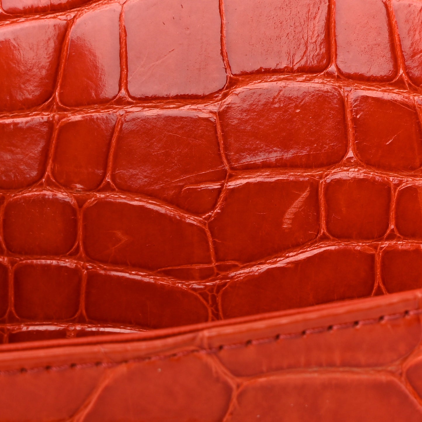 Alligator Maxi Double Flap Red