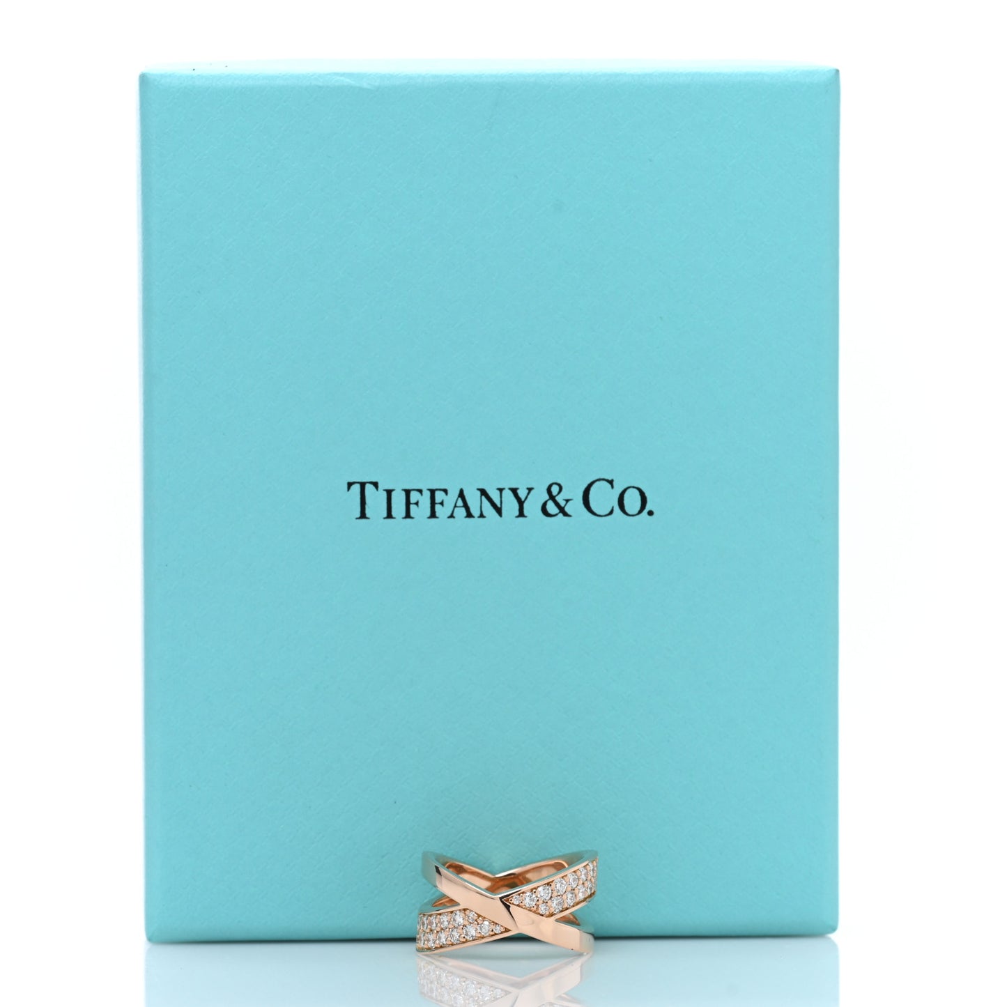 18K Rose Gold Diamond Atlas X Wide Ring 54 7 50 5.25