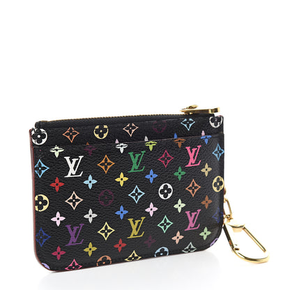 Louis Vuitton Monogram Multicolor Key Pouch Black Grenade 2 of 5
