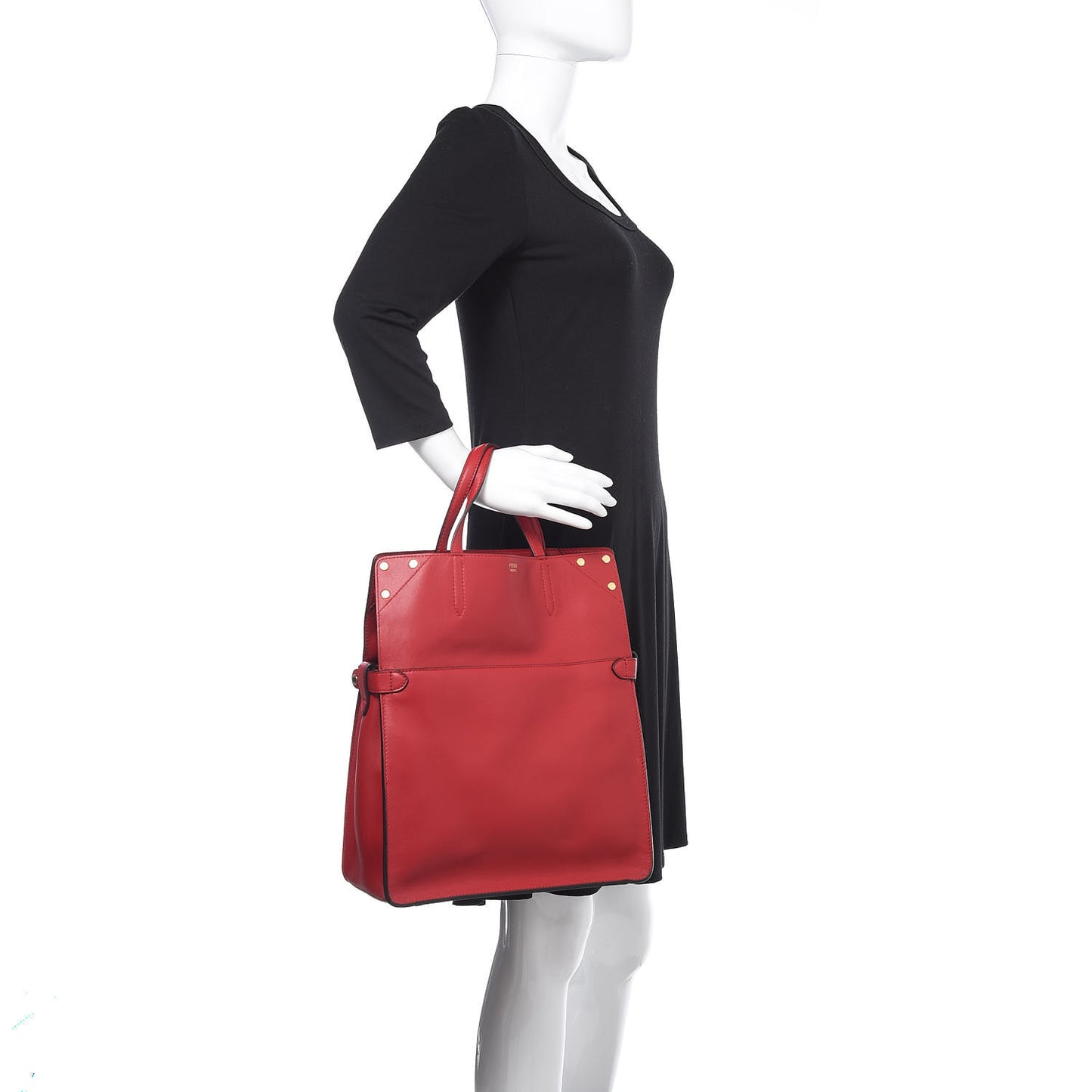 Vitello Grace Matte Large Flip Tote Fragola