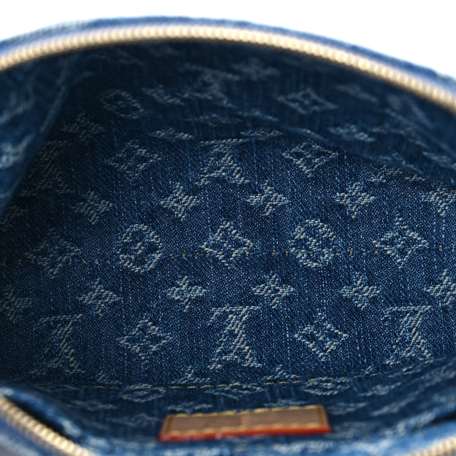 Louis Vuitton Denim Giant Monogram Pochette Cosmetique PM Denim Blue 5 of 7