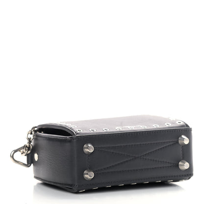 Alexander McQueen Fine Grain Goatskin Perforated Box Shoulder Bag 16 Black 4 of 11